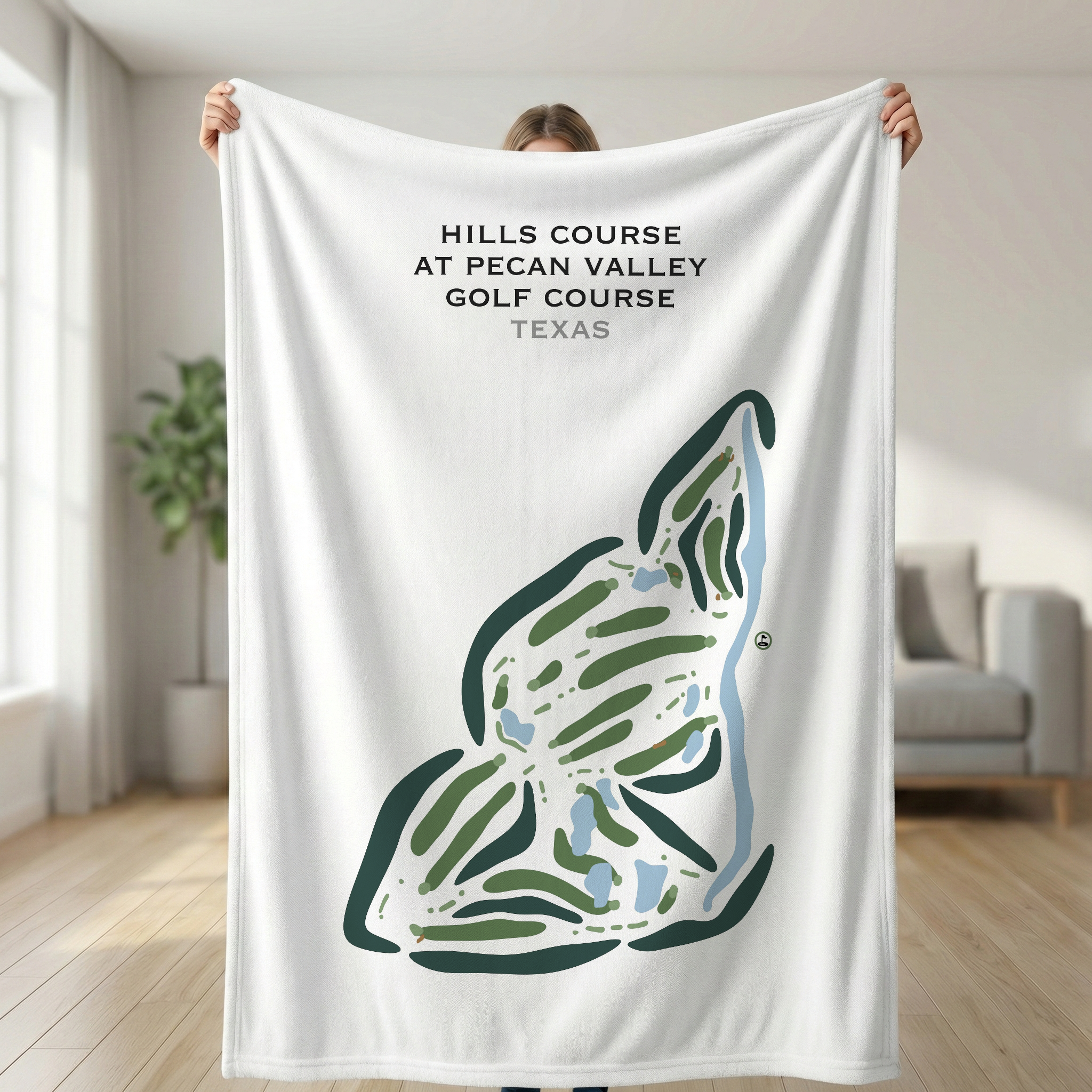 Hills Course at Pecan Valley Golf Course, Texas - Printed Golf Courses