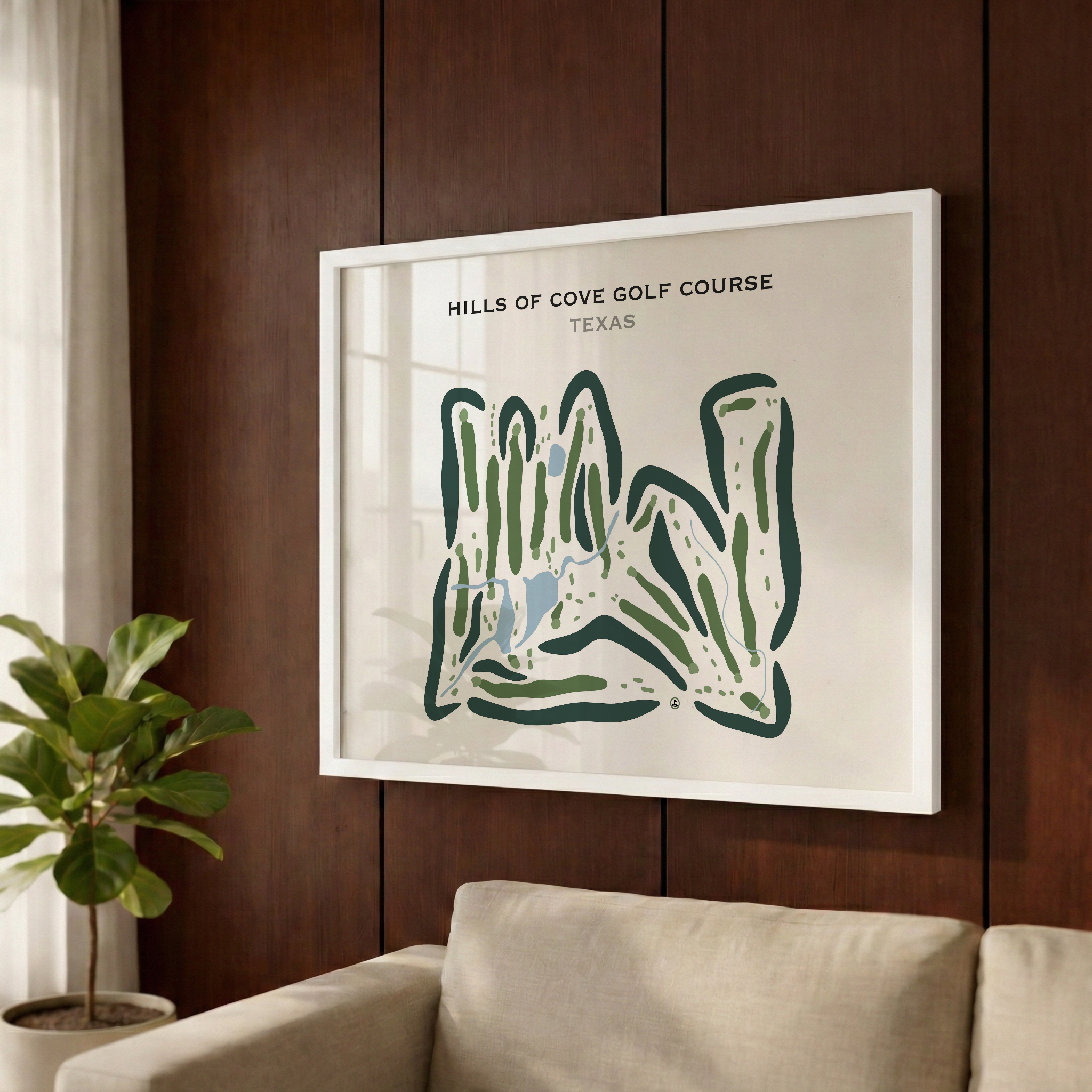 Hills of Cove Golf Course, Texas - Printed Golf Courses