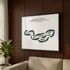 Hillside Course at Brentwood Golf Club, California - Printed Golf Courses