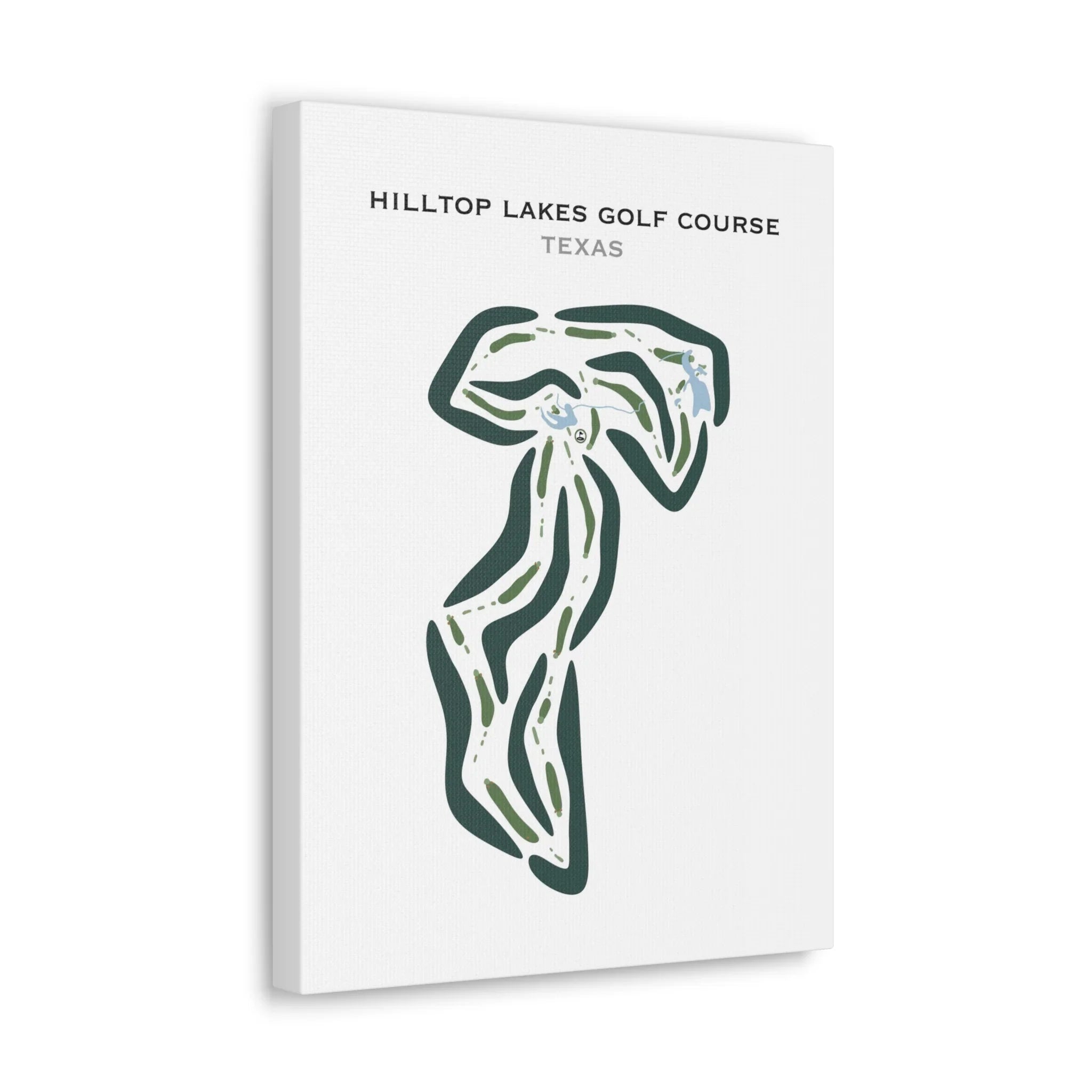 Hilltop Lakes Golf Course, Texas - Printed Golf Courses