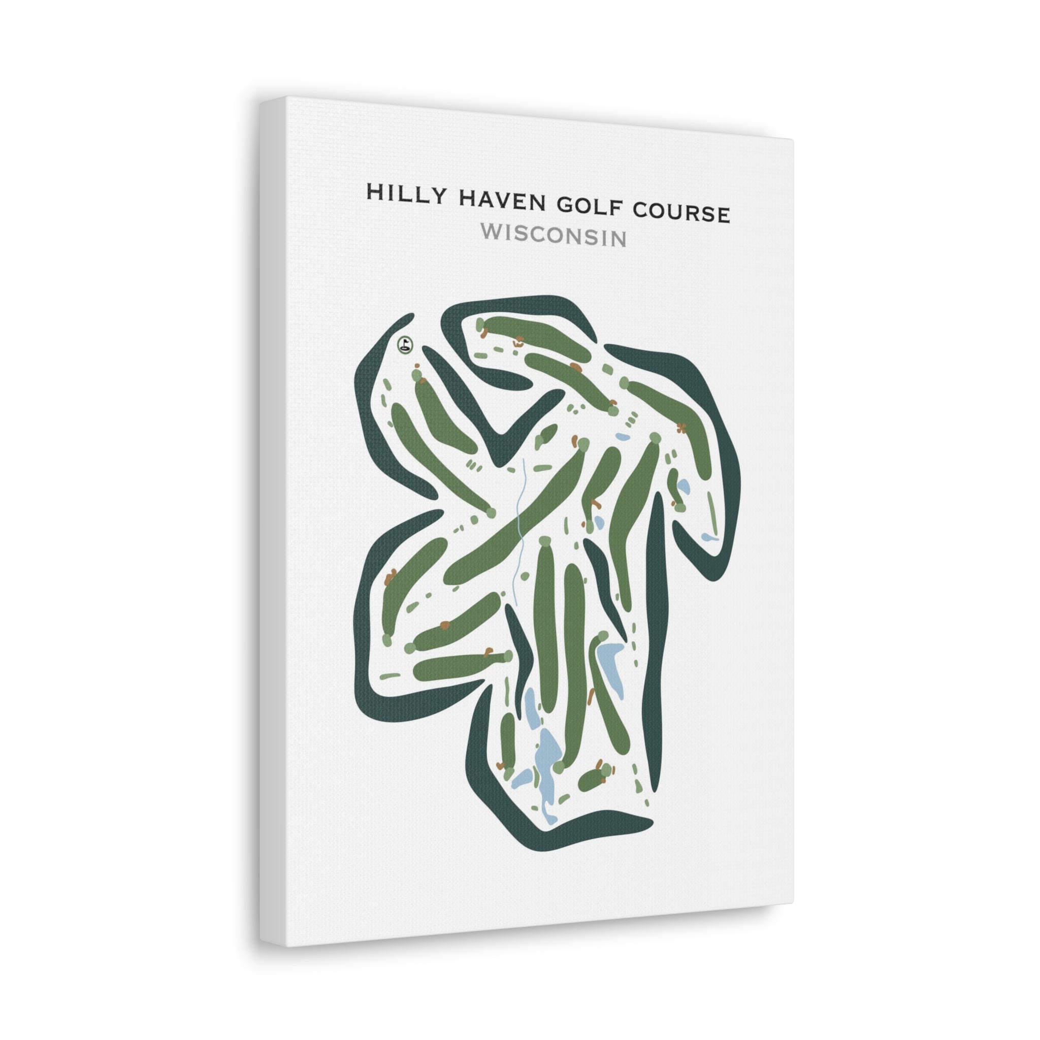 Hilly Haven Golf Course, Wisconsin - Printed Golf Courses