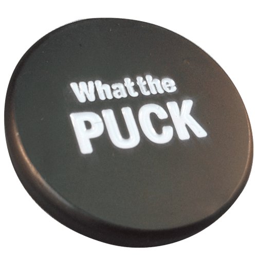 What The Puck Hockey Ball Marker & Hat Clip by ReadyGOLF