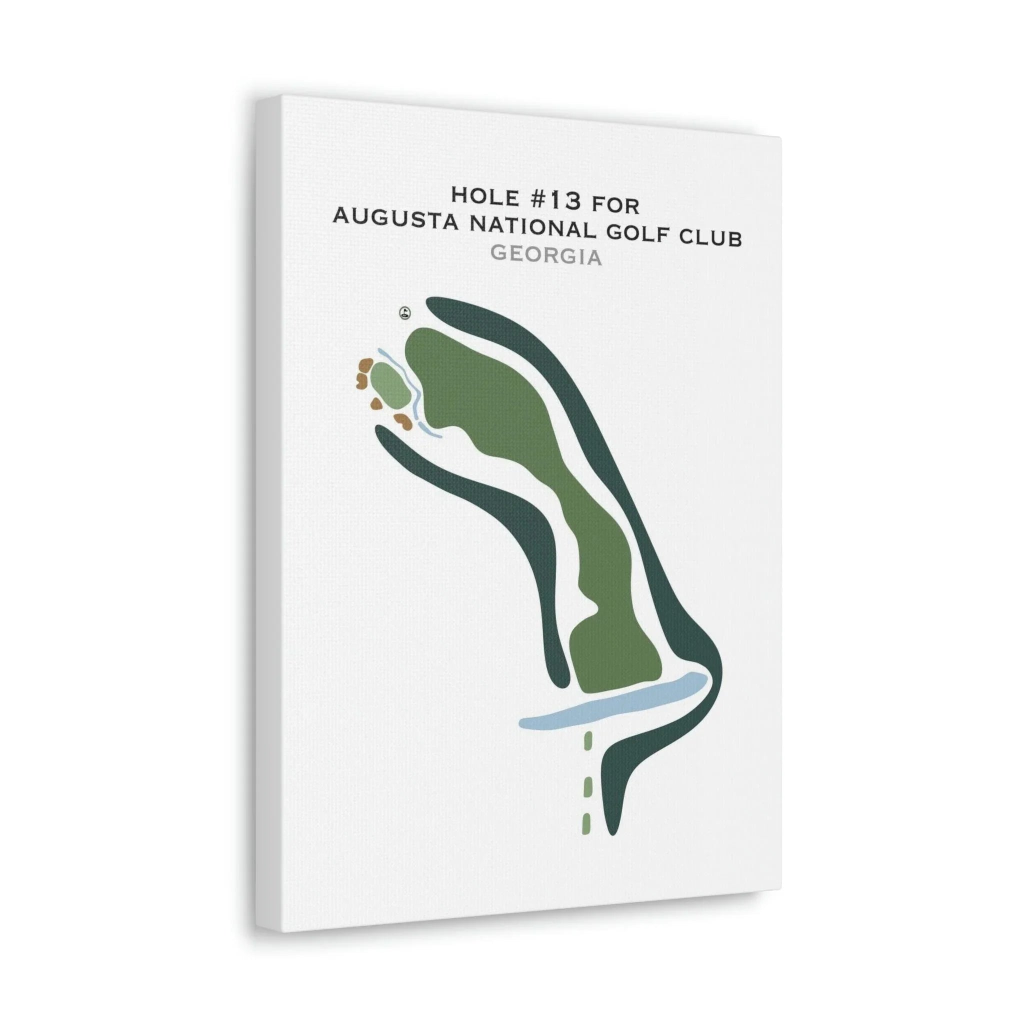 13th Hole At Augusta National, Georgia - Printed Golf Courses