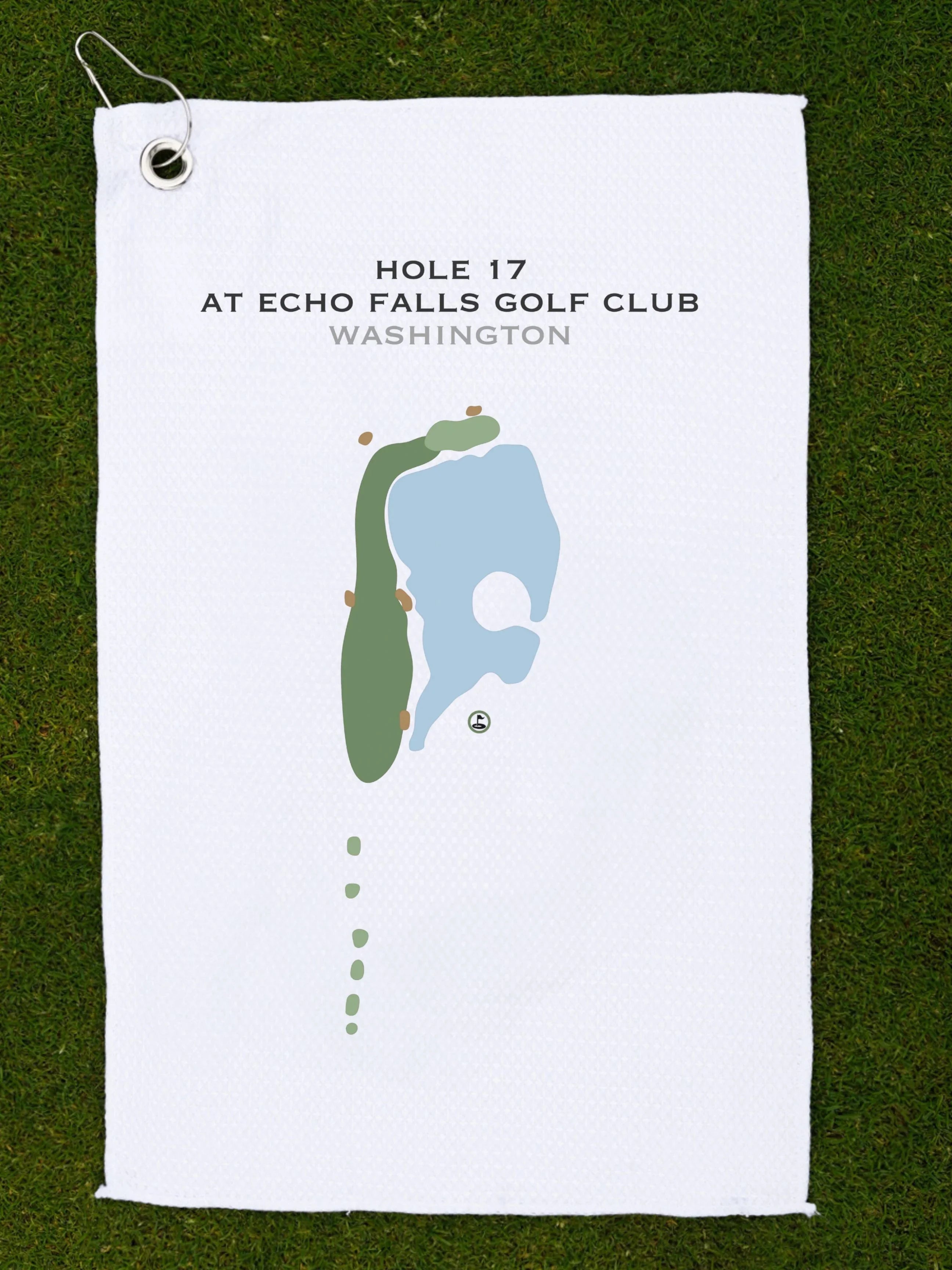 Hole 17 Echo Falls Golf Club, Washington - Printed Golf Courses