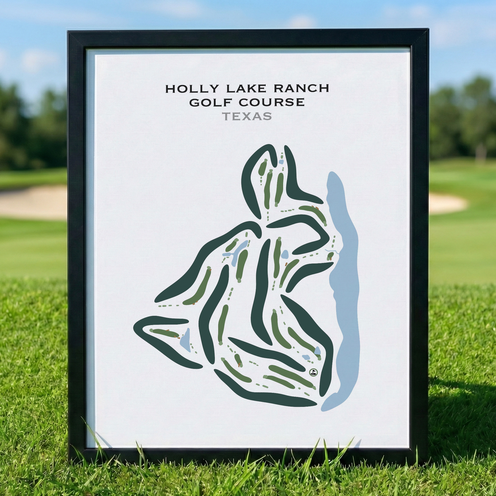 Holly Lake Ranch Golf Course, Texas - Printed Golf Courses
