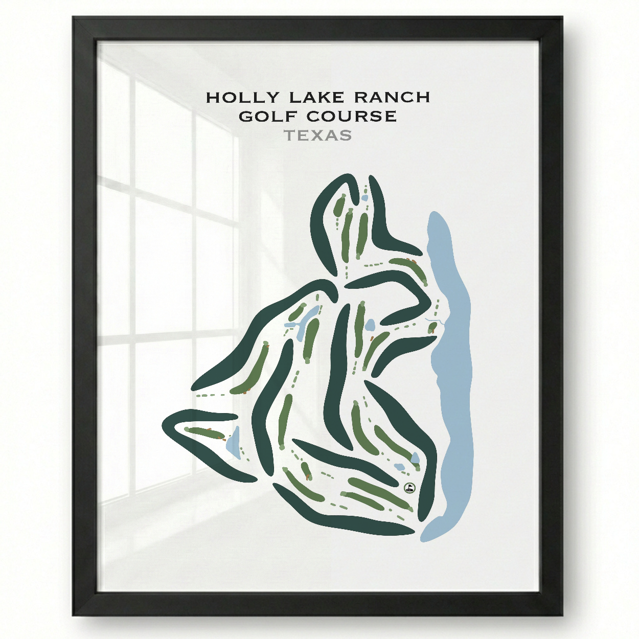 Holly Lake Ranch Golf Course, Texas - Printed Golf Courses