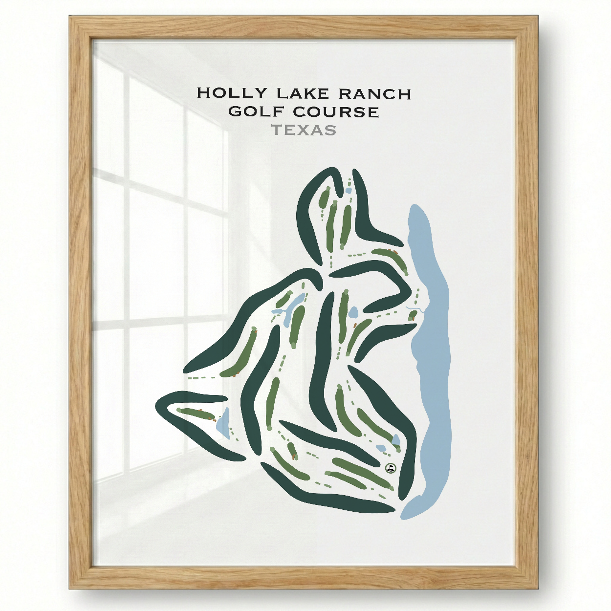 Holly Lake Ranch Golf Course, Texas - Printed Golf Courses