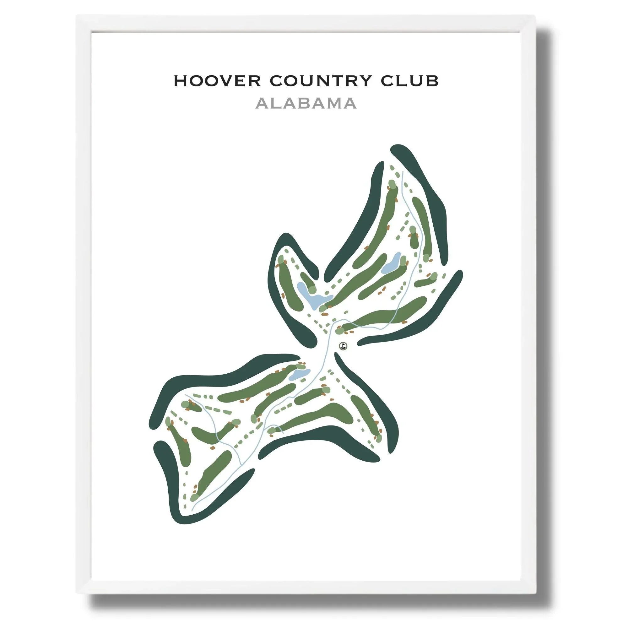 Hoover Country Club, Alabama - Printed Golf Course