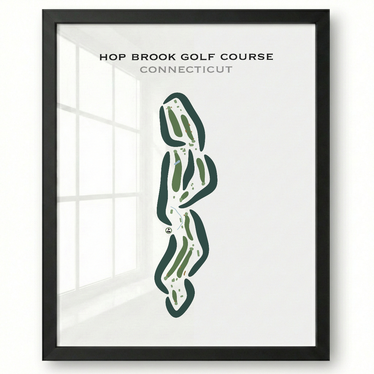 Hop Brook Golf Course, Connecticut - Printed Golf Courses