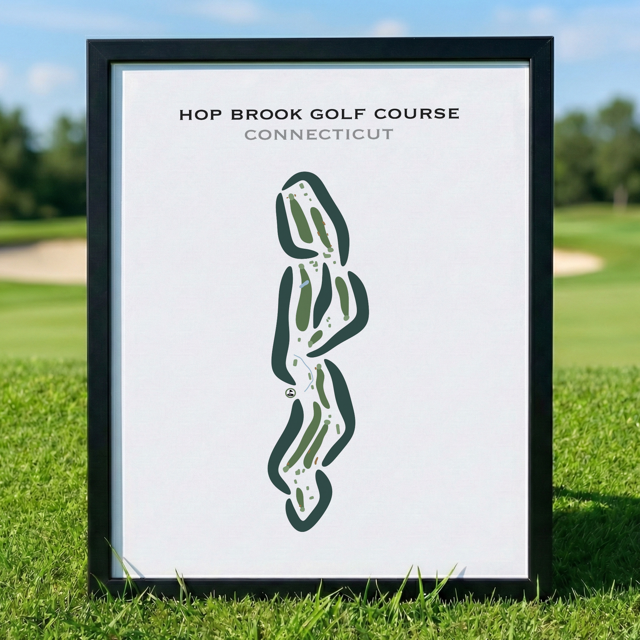 Hop Brook Golf Course, Connecticut - Printed Golf Courses