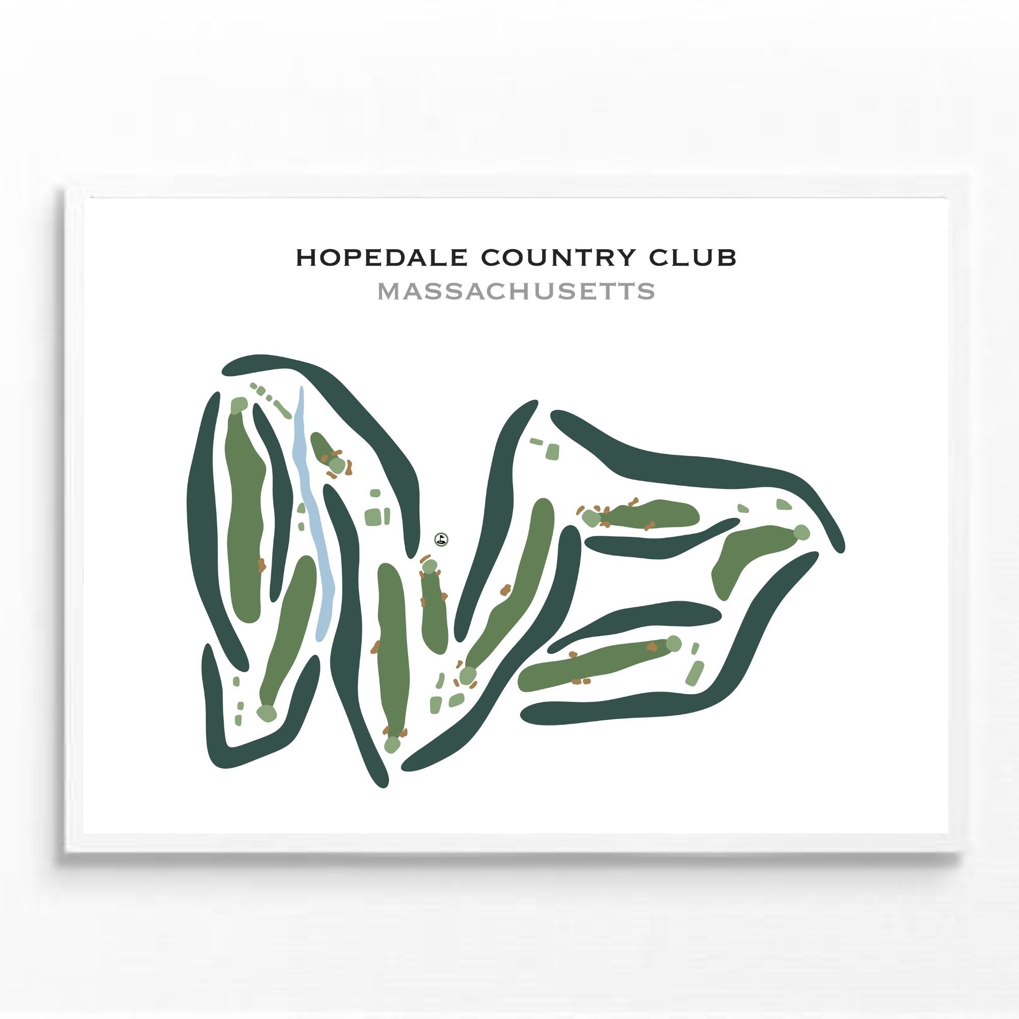 Hopedale Country Club, Massachusetts - Printed Golf Courses
