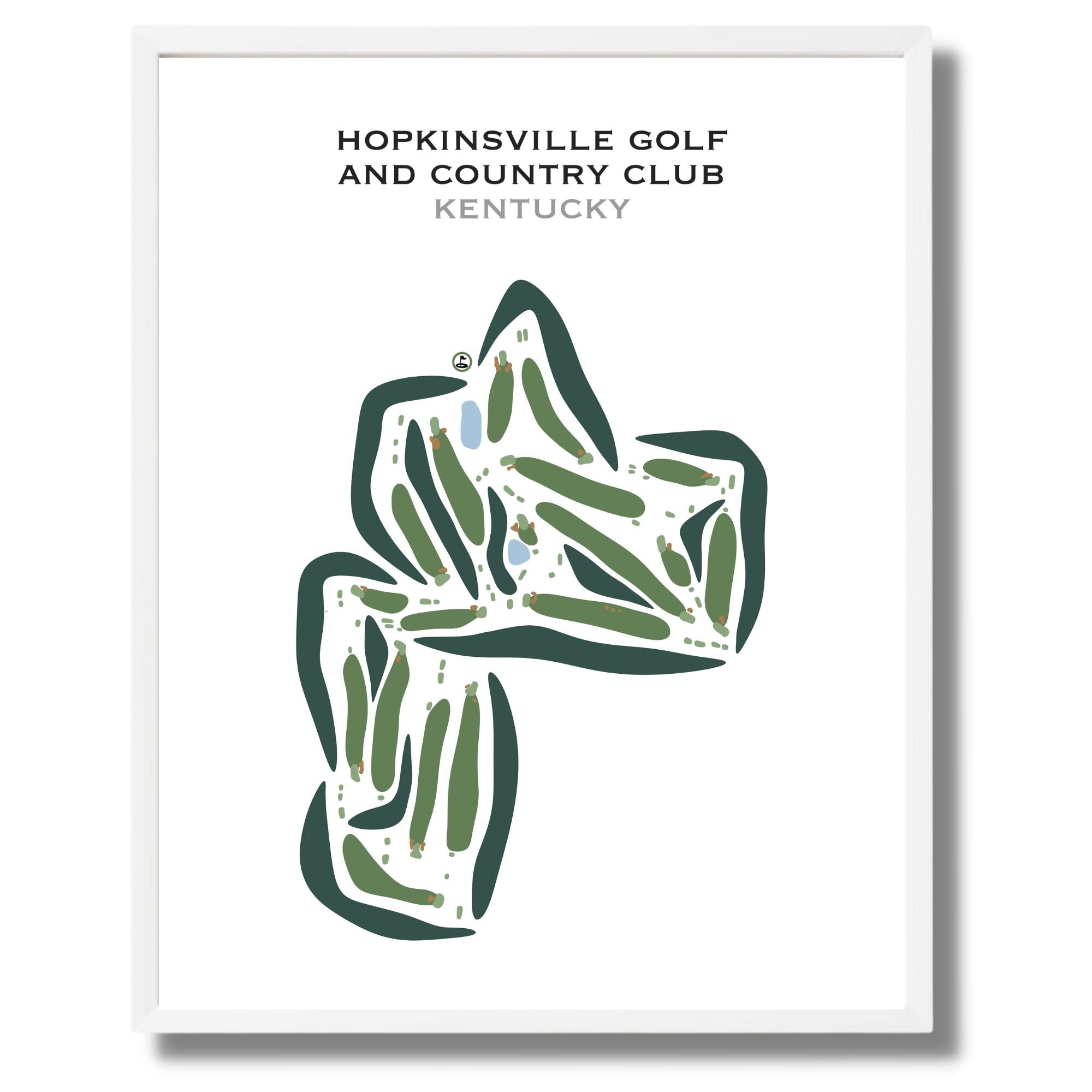 Hopkinsville Golf & Country Club, Kentucky - Printed Golf Courses
