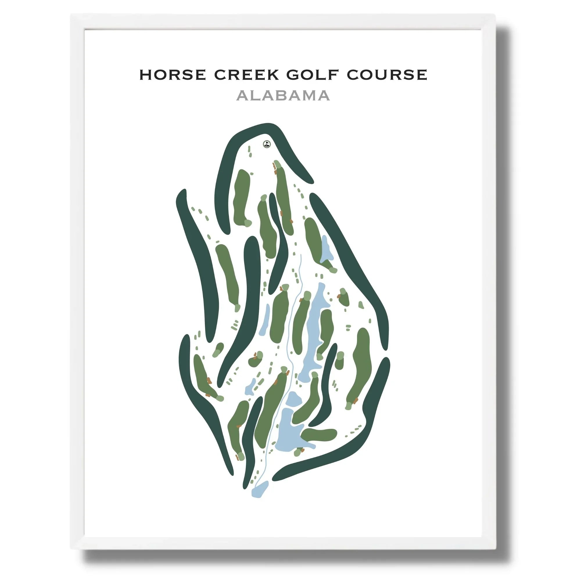 Horse Creek Golf Course, Alabama - Printed Golf Courses