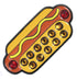 Hot Dog Ball Marker & Hat Clip with Crystals by ReadyGOLF