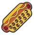 Hot Dog Ball Marker & Hat Clip with Crystals by ReadyGOLF