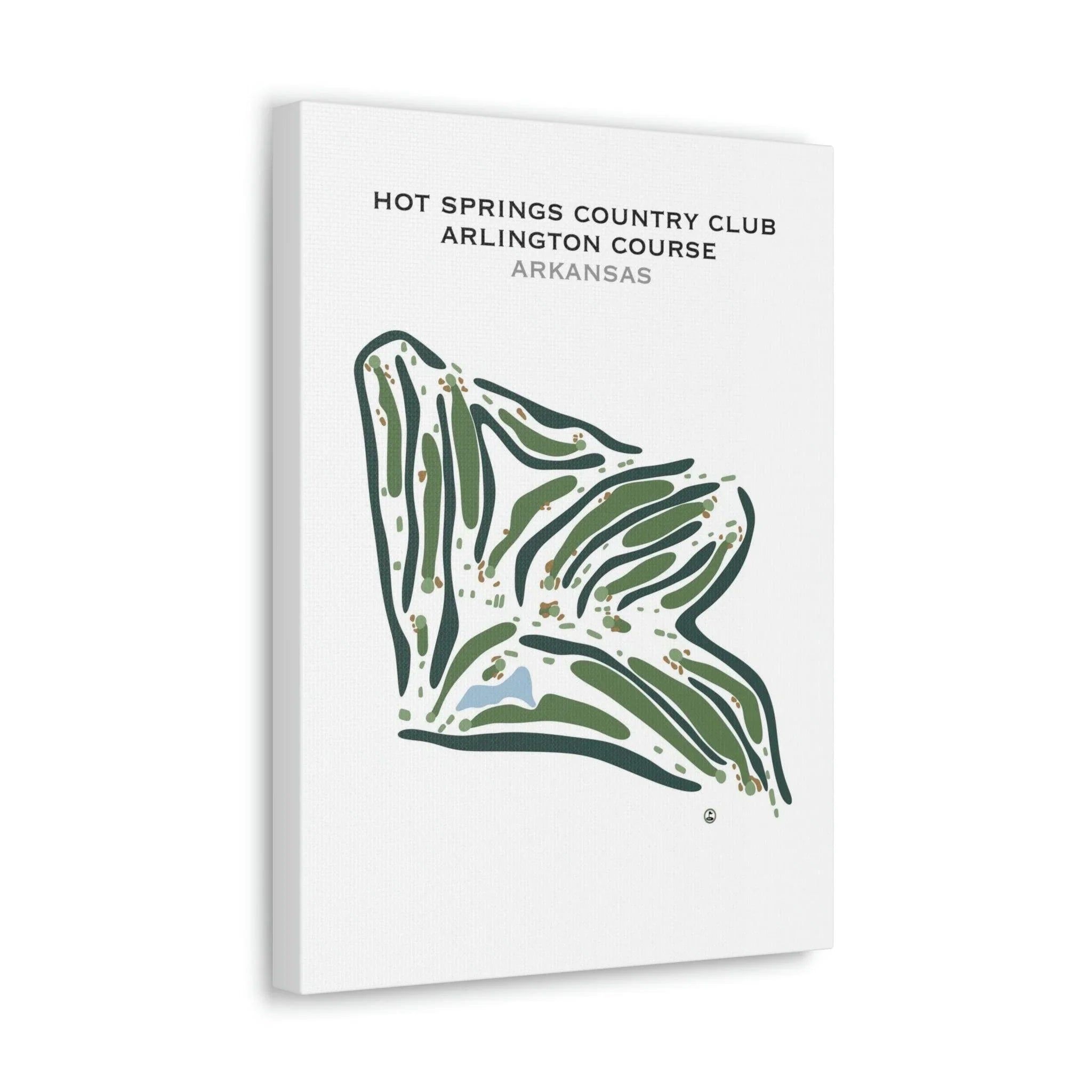 Hot Springs Country Club, Arlington Course, Arkansas - Printed Golf Course