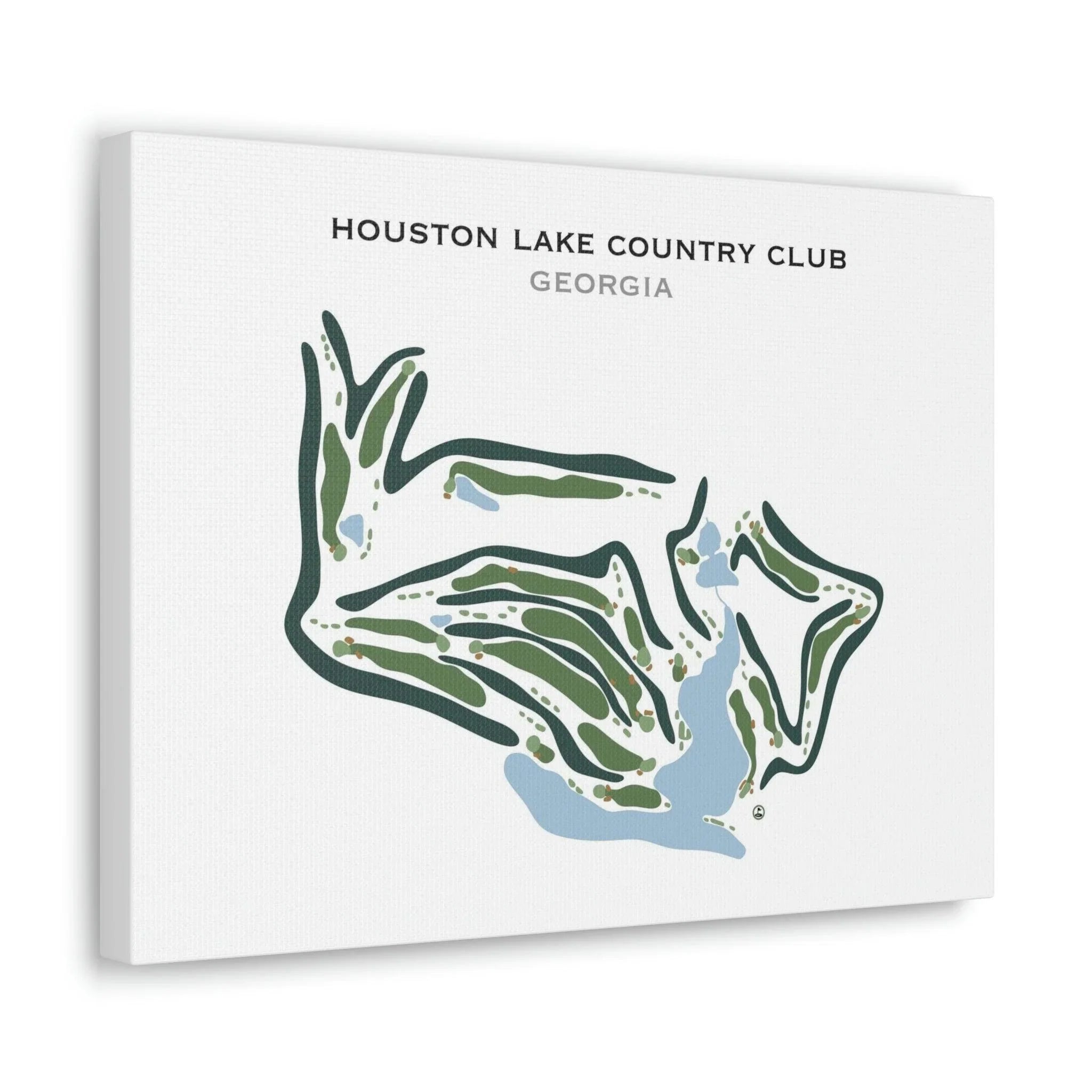 Houston Lake Country Club, Georgia - Printed Golf Courses