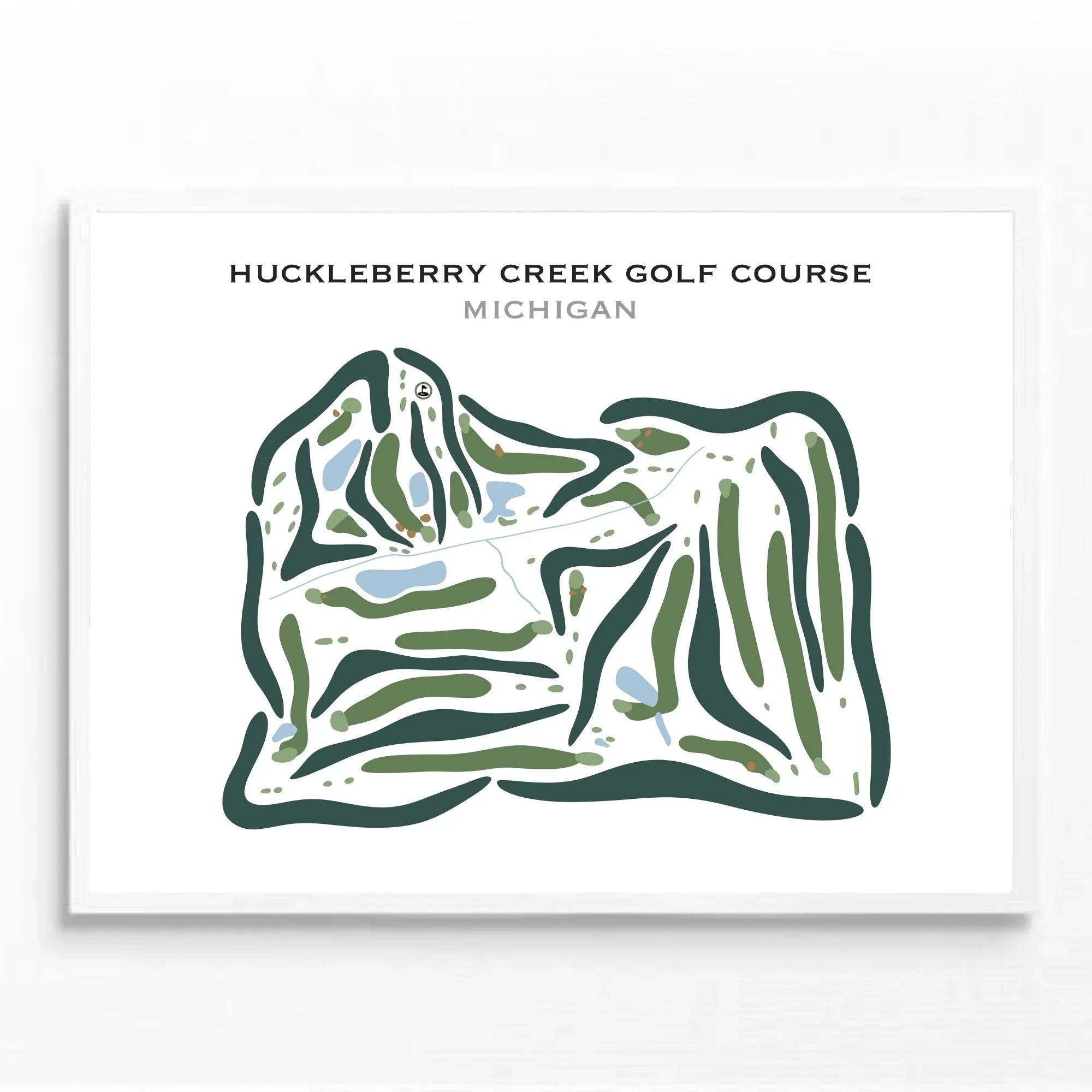 Huckleberry Creek Golf Course, Michigan - Printed Golf Courses