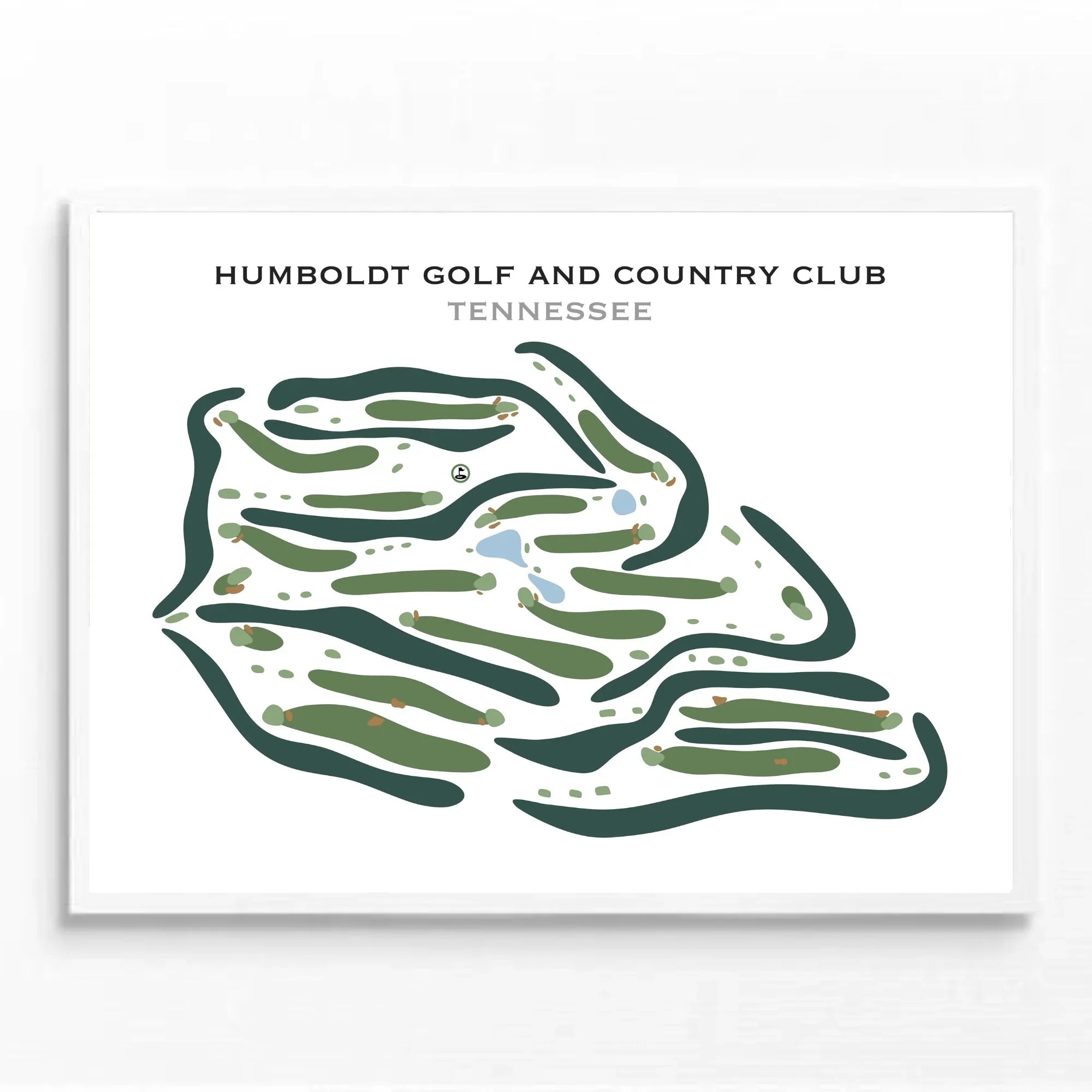 Humboldt Golf and Country Club, Tennessee - Printed Golf Courses