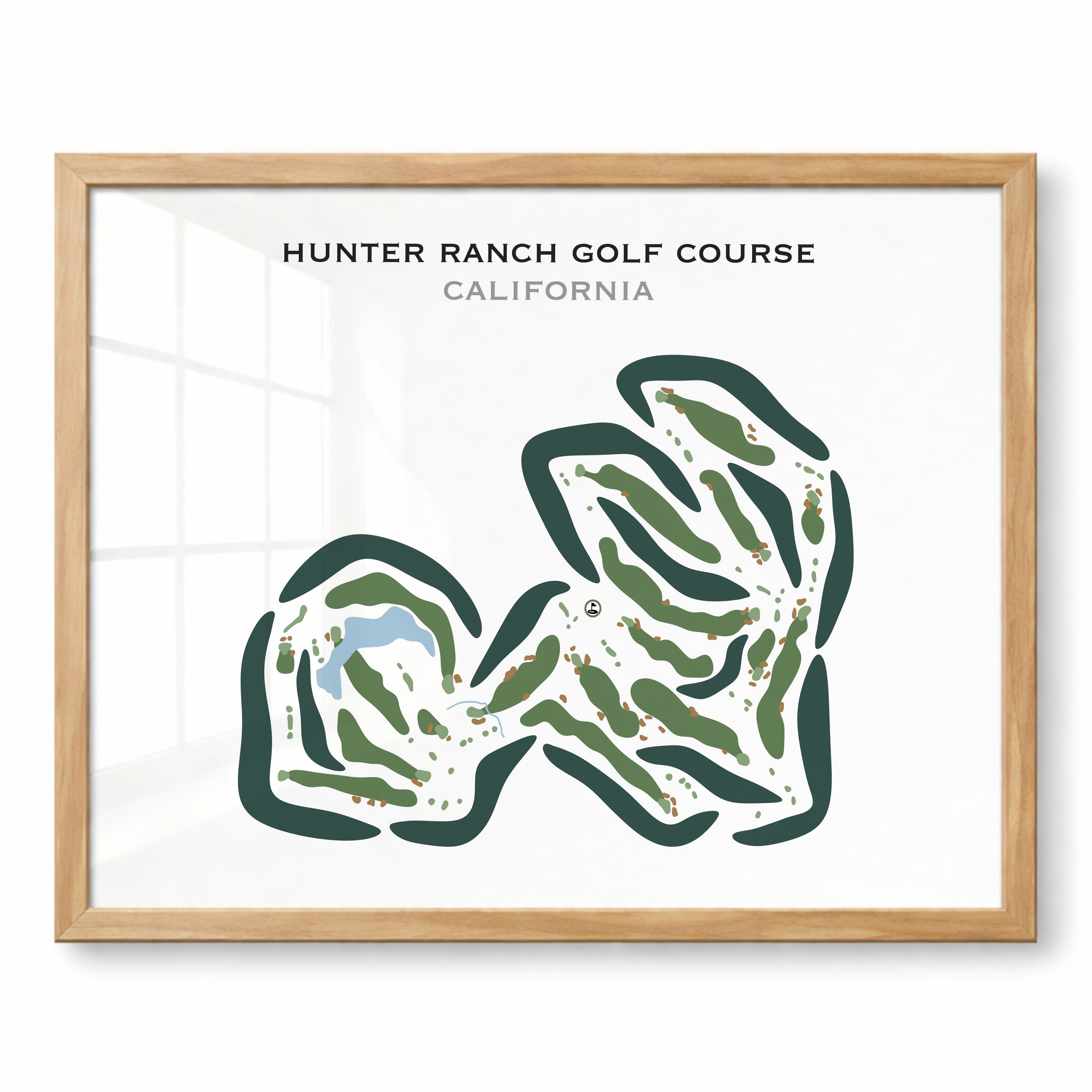 Hunter Ranch Golf Course, California - Printed Golf Courses
