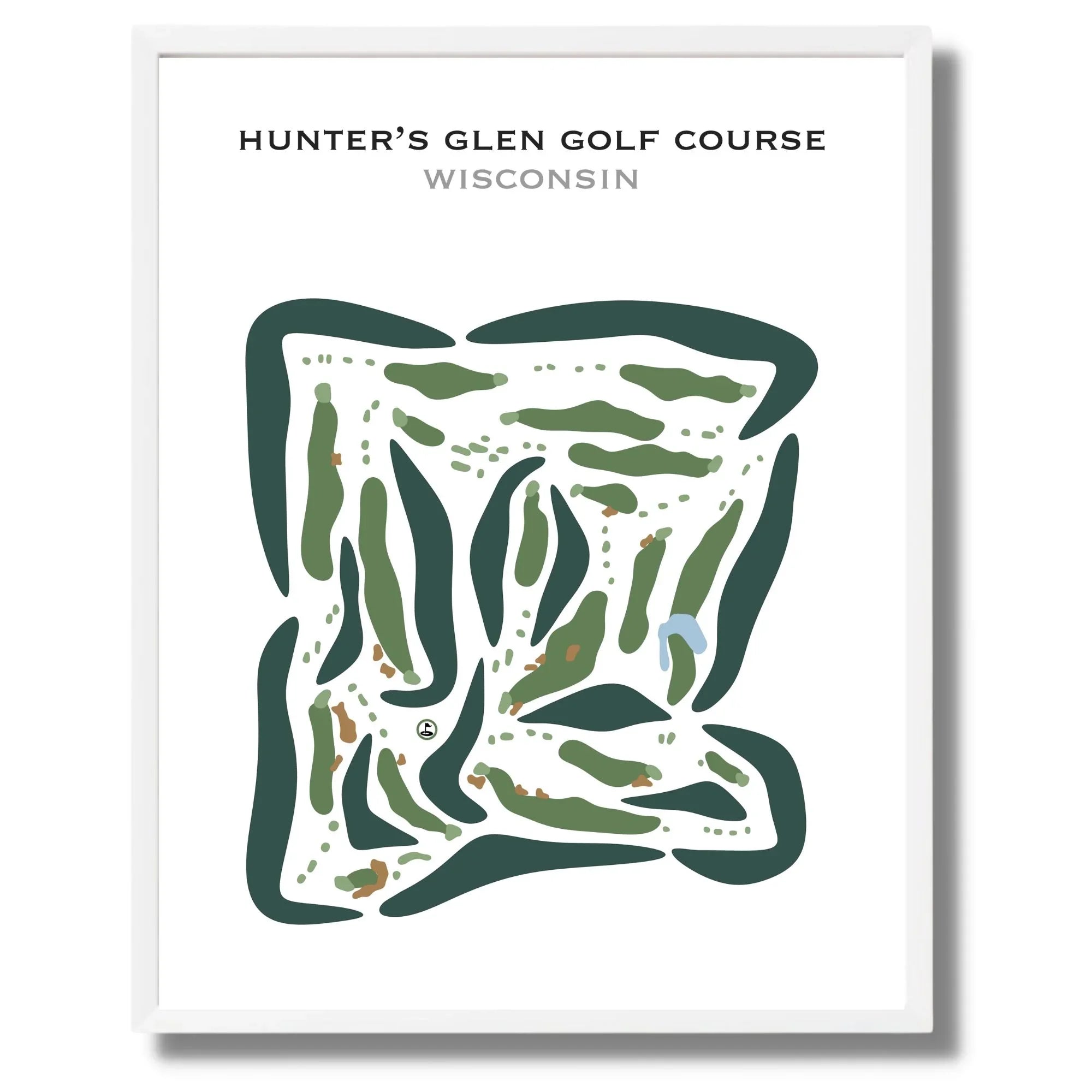 Hunter’s Glen Golf Course, Wisconsin - Printed Golf Courses
