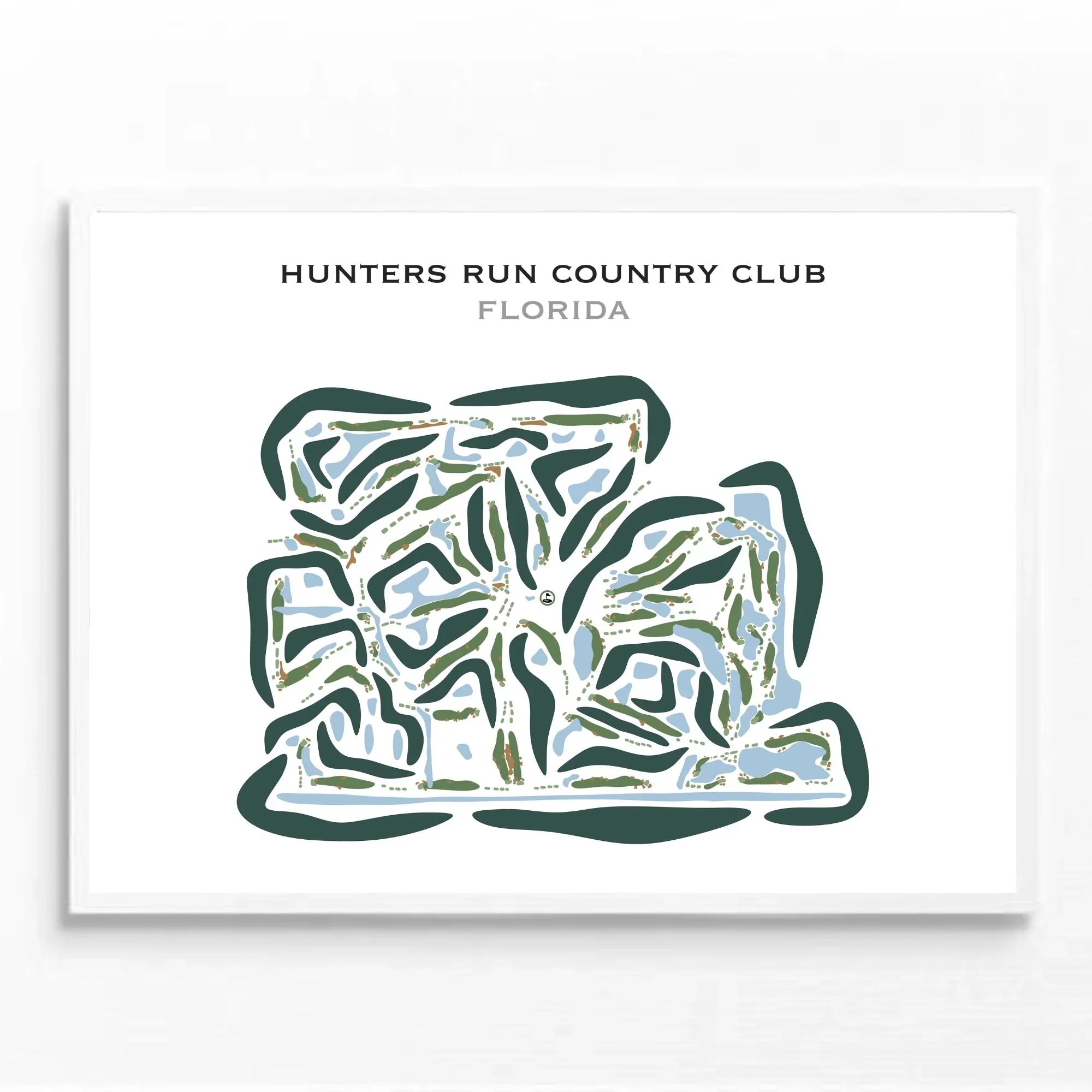 Hunters Run Country Club, Florida - Printed Golf Courses