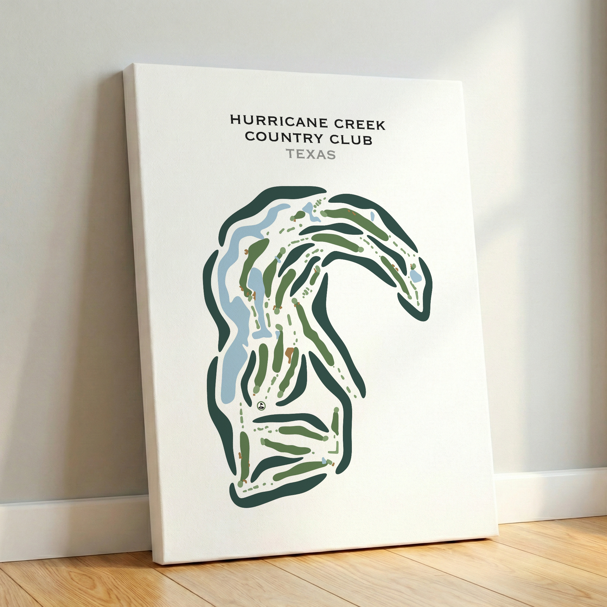 Hurricane Creek Country Club, Texas - Printed Golf Courses