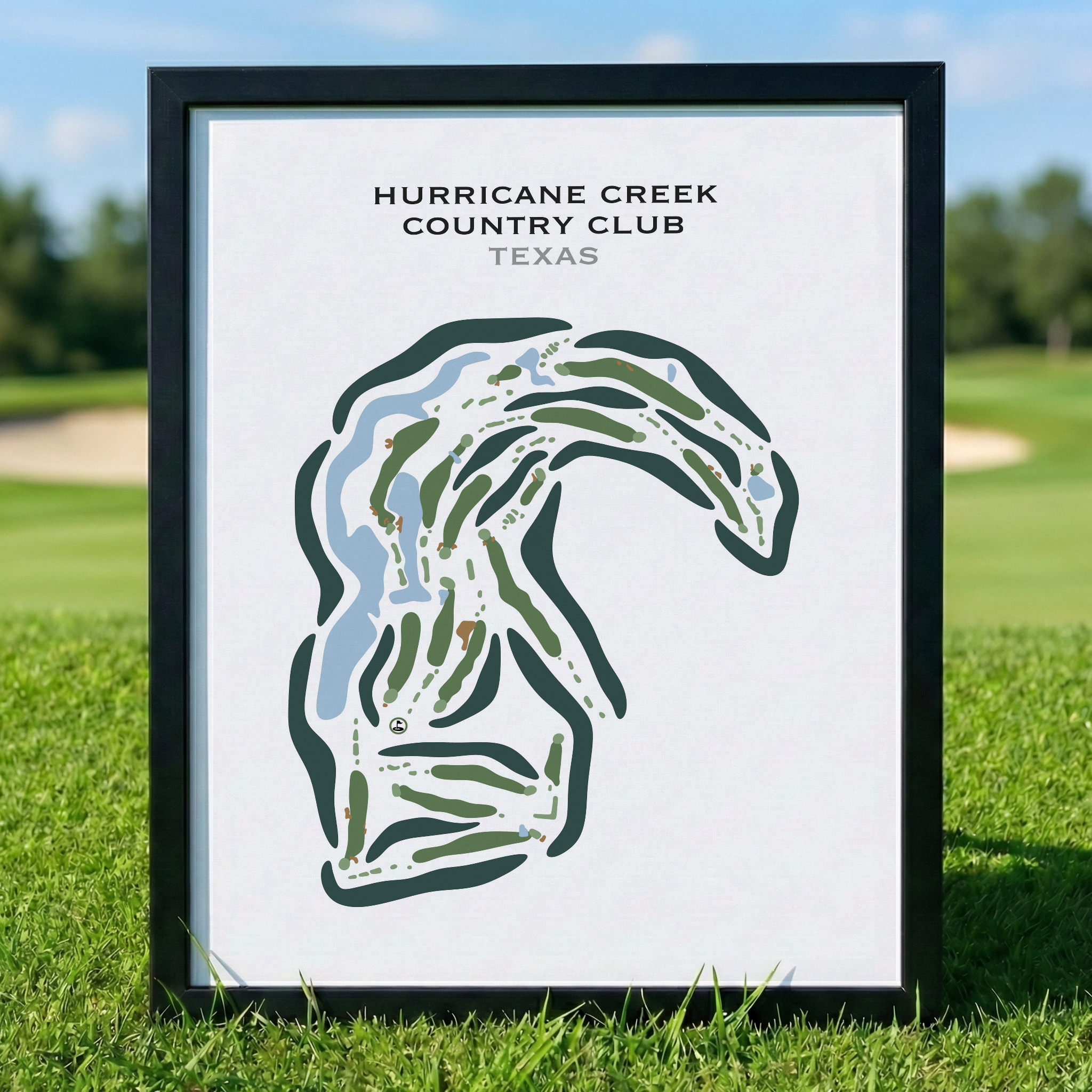 Hurricane Creek Country Club, Texas - Printed Golf Courses