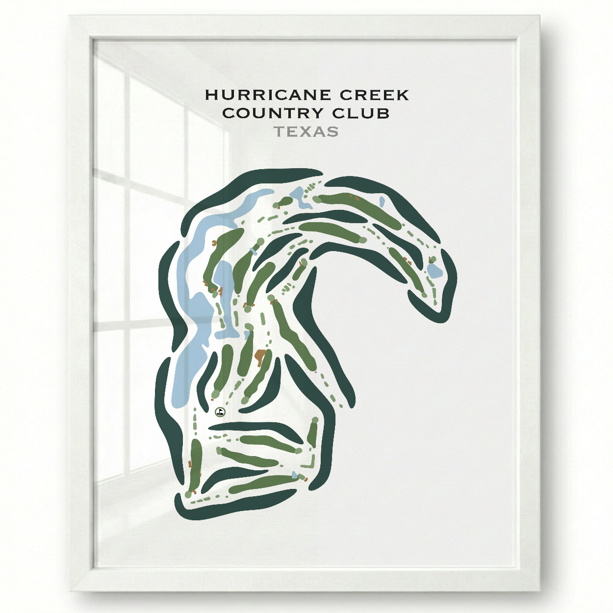 Hurricane Creek Country Club, Texas - Printed Golf Courses