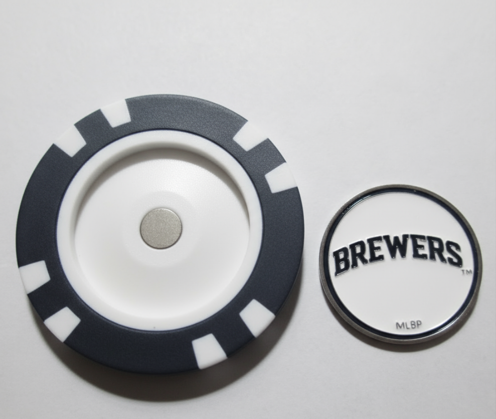 Officially Licensed Milwaukee Brewers Poker Chip Ball Marker