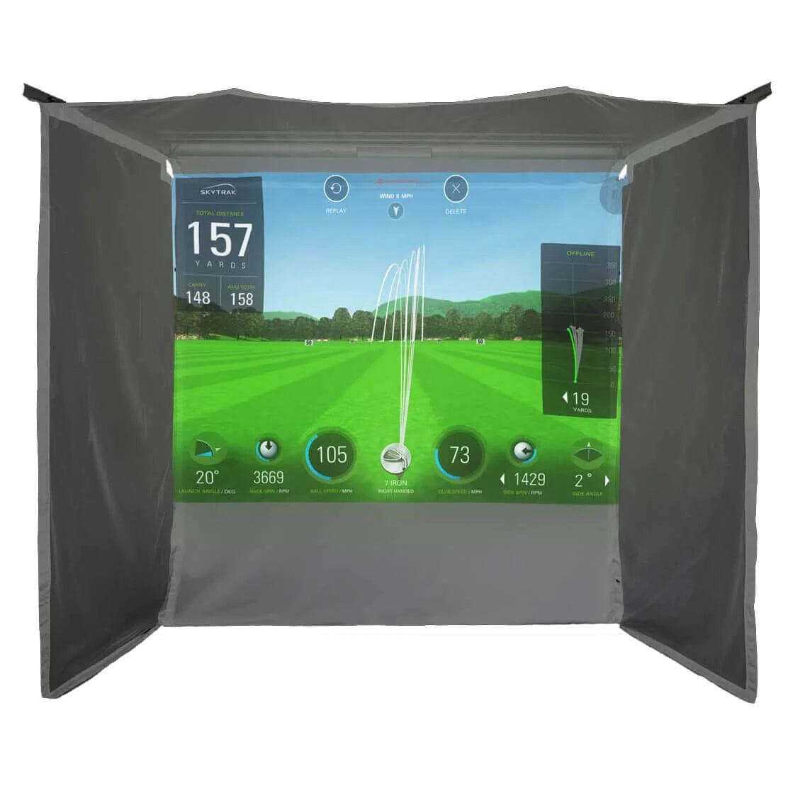 HomeCourse Retractable Golf Simulator Enclosure