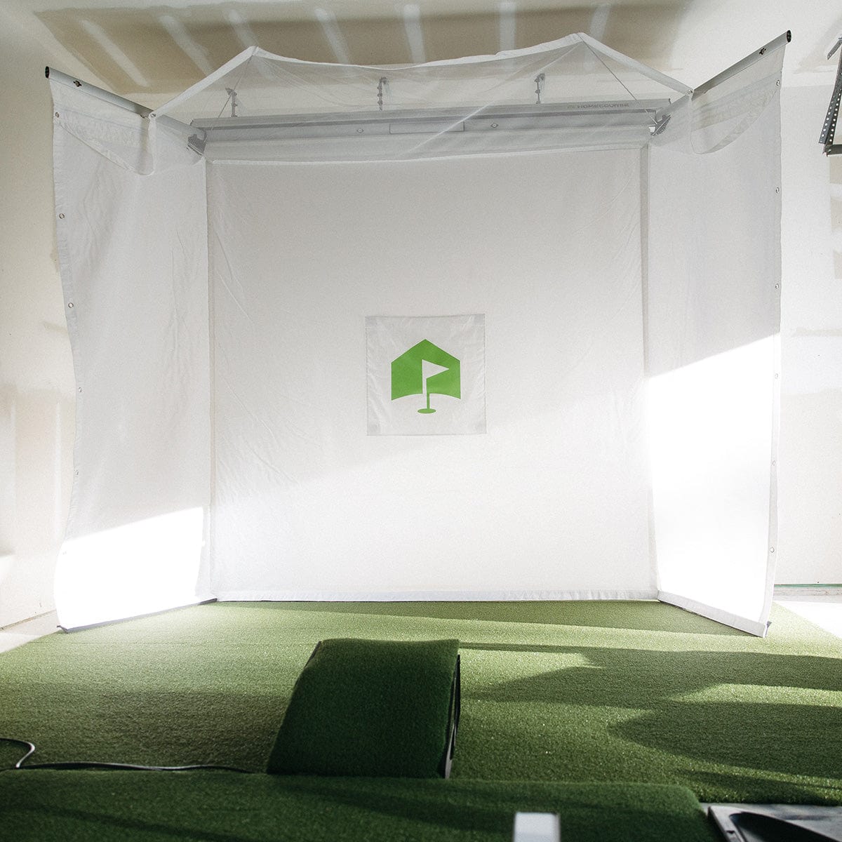 HomeCourse Retractable Golf Simulator Enclosure