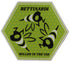 Bettinardi - Bee Hive Hexagon Sticker White/Green 5.0" Diameter