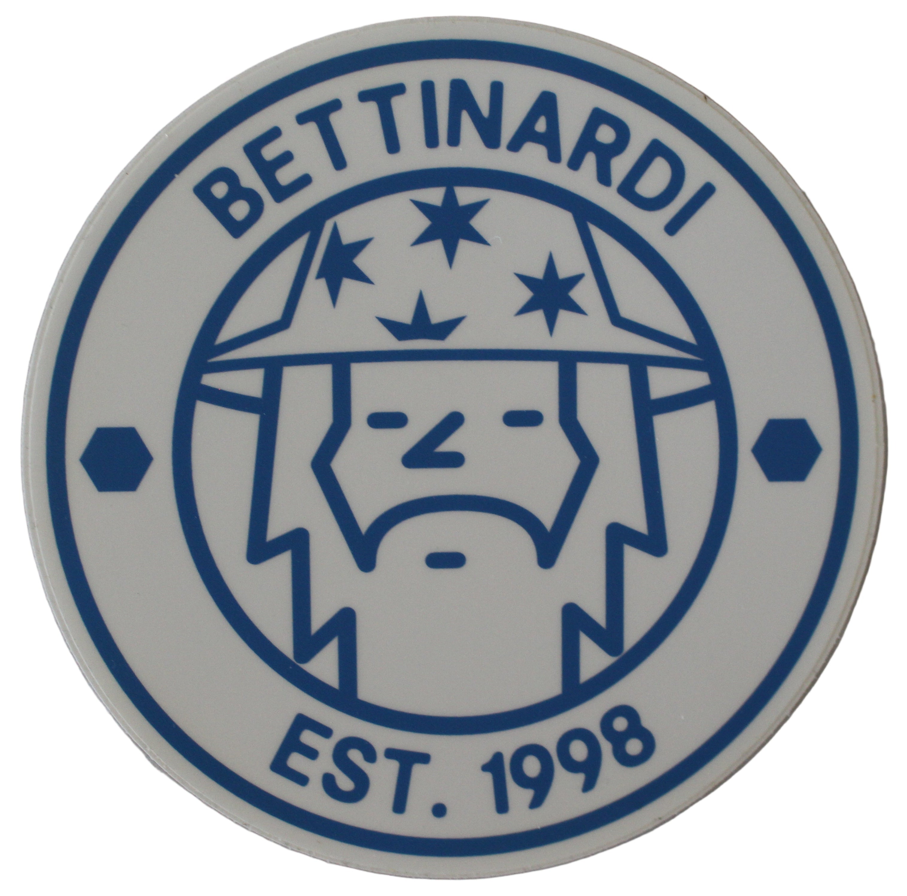 Bettinardi - Wizard Circle Sticker White/Blue 5.0" Diameter