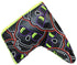 Swag Golf - Stacked Skull Golf Eclipse Black & Yellow Multicolor Blade Putter Headcover