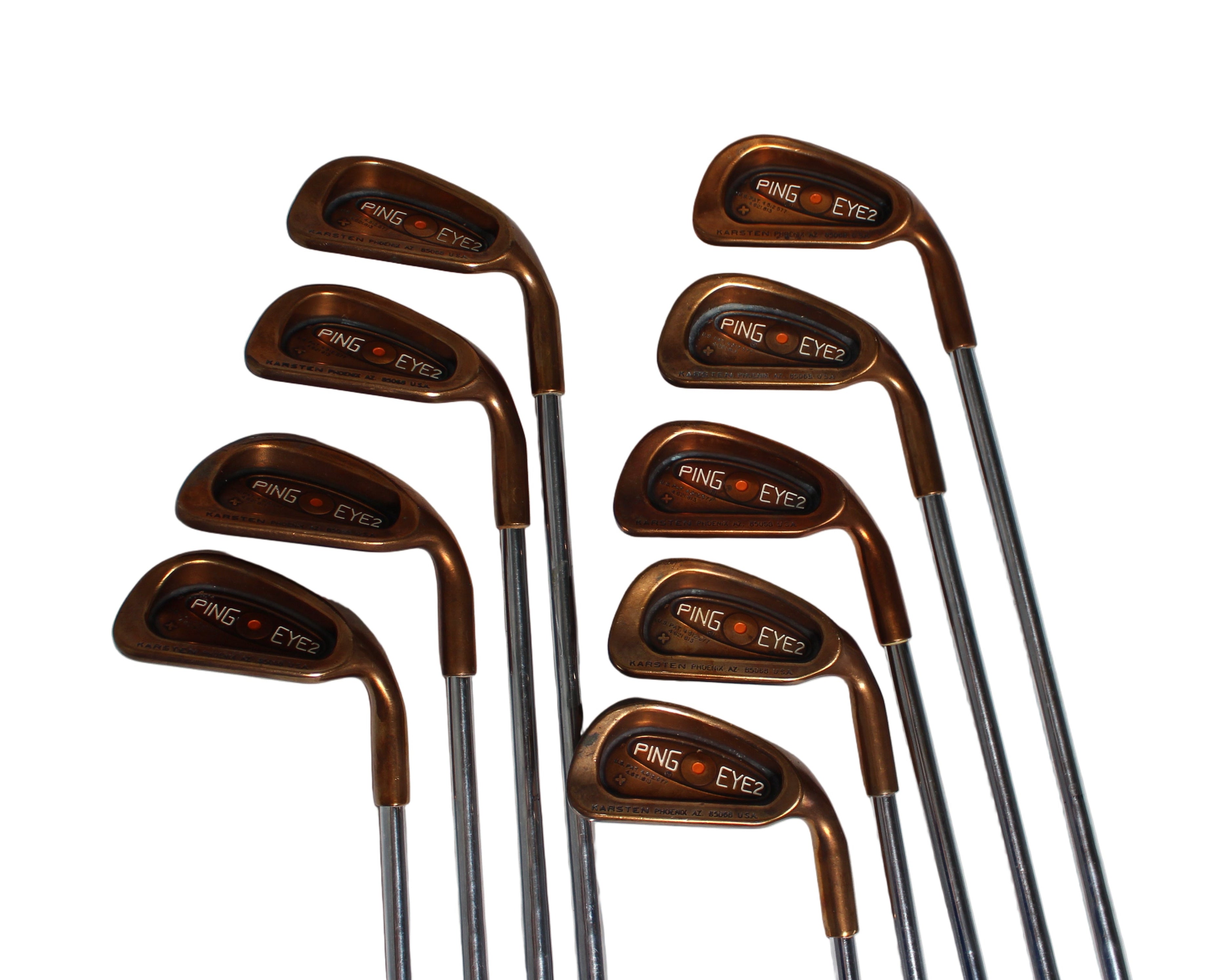 Pre-Owned Ping Eye 2 Copper: Iron Set (2-W, SW) W/ Ping Karsten Regular Steel Shaft (Average)