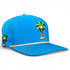 Fairway Palms Golf Hat | Snapback Cap | Built-in Magnetic Ball Marker Holder + Marker Included | Adjustable | One Size