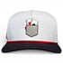 Pocket Aces Golf Hat | Snapback Cap | Built-in Magnetic Ball Marker Holder + Marker Included | Adjustable Gray & Black