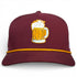 Cold One Golf Hat | Snapback Cap | Built-in Magnetic Ball Marker Holder + Marker Included | Adjustable | One Size