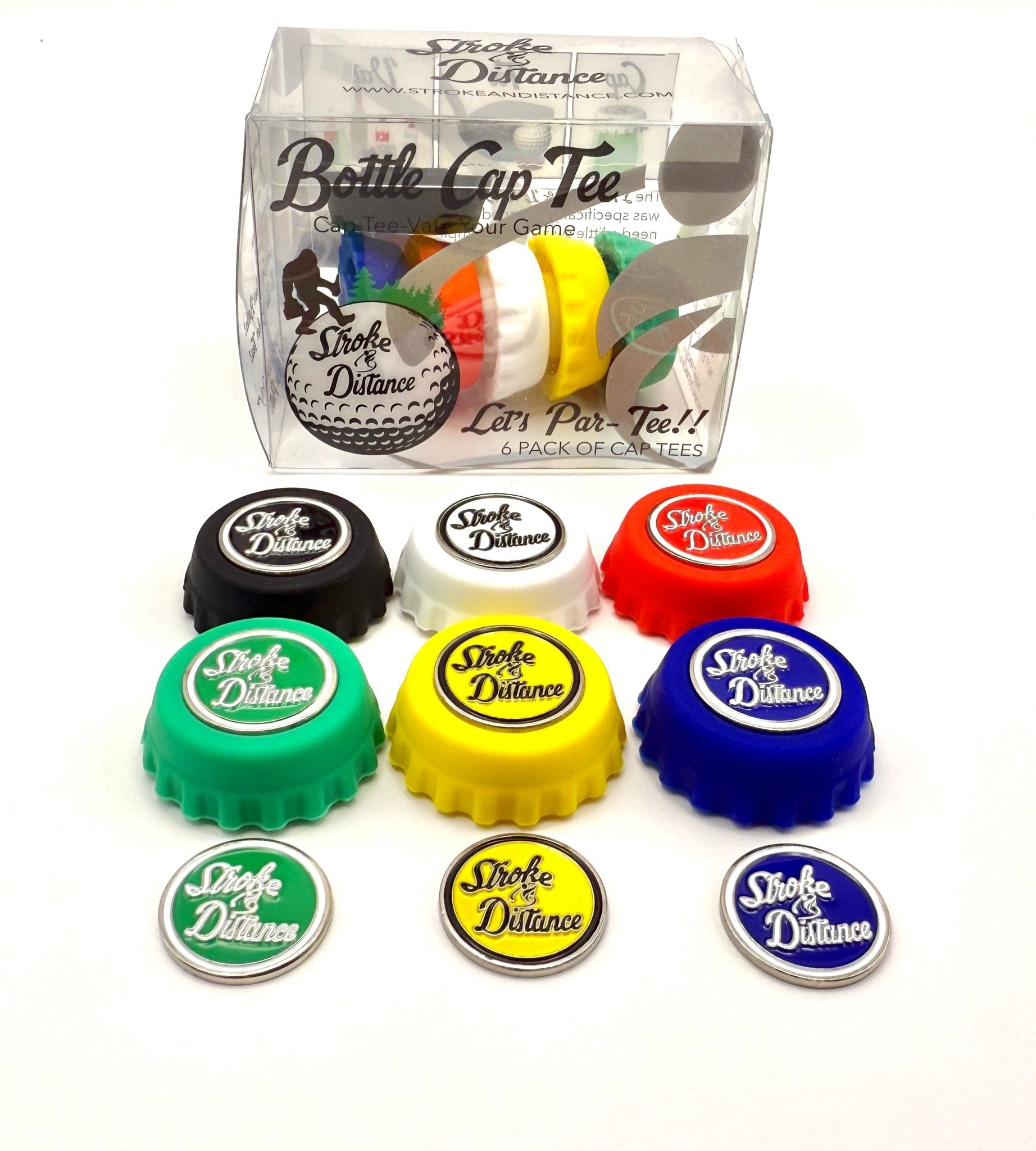 Bottle Cap Tee Double Pack - Keep Beverages Secure & Tee Off in Style!