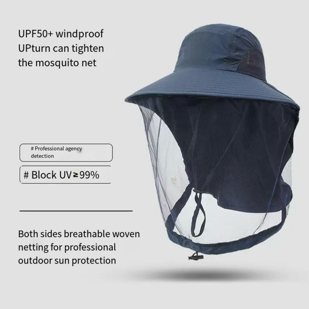 LITEGUEST Mosquito-Proof Fishing Hat – UPF50+ Sun & Bug Protection Hat