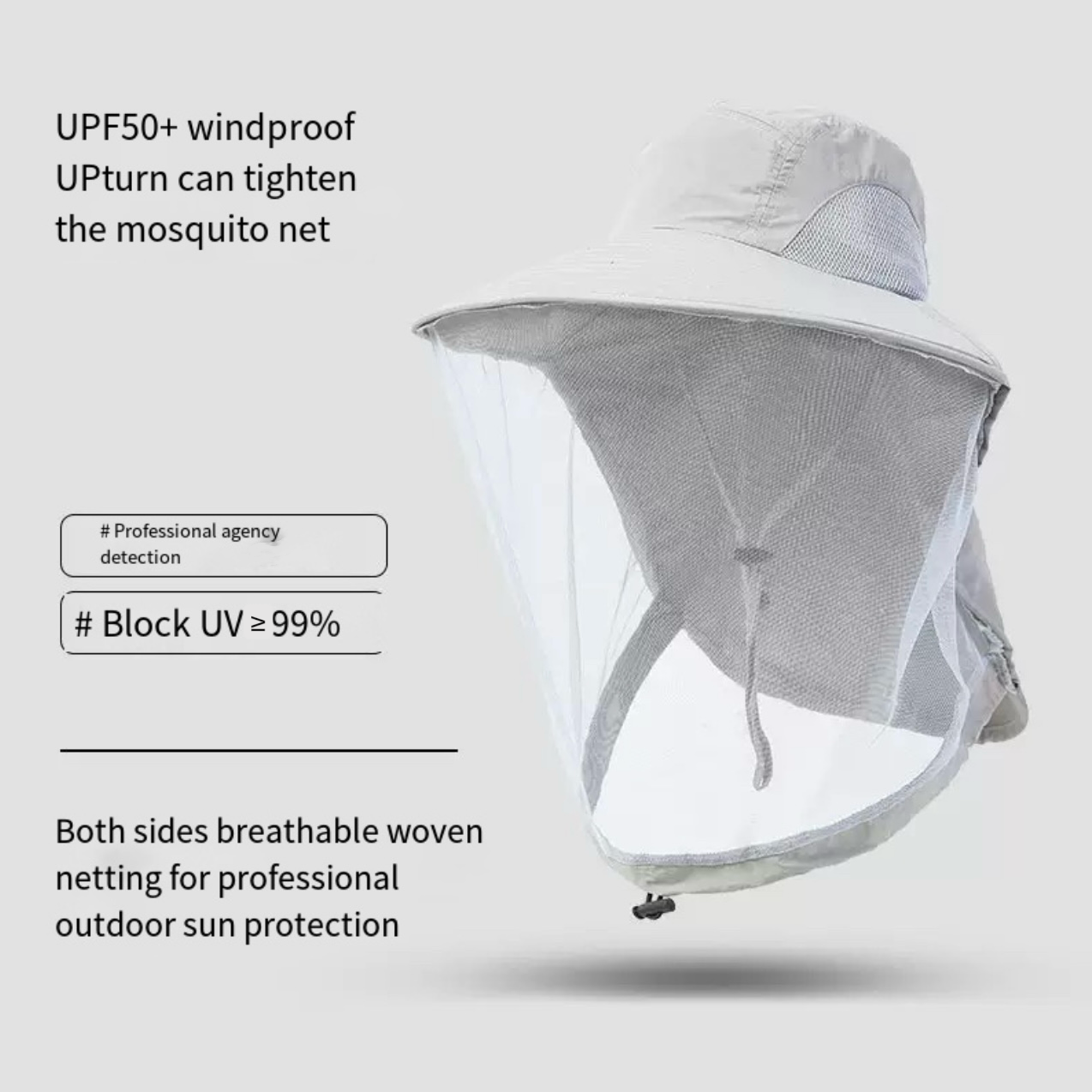 LITEGUEST Mosquito-Proof Fishing Hat – Full Coverage & UPF50+