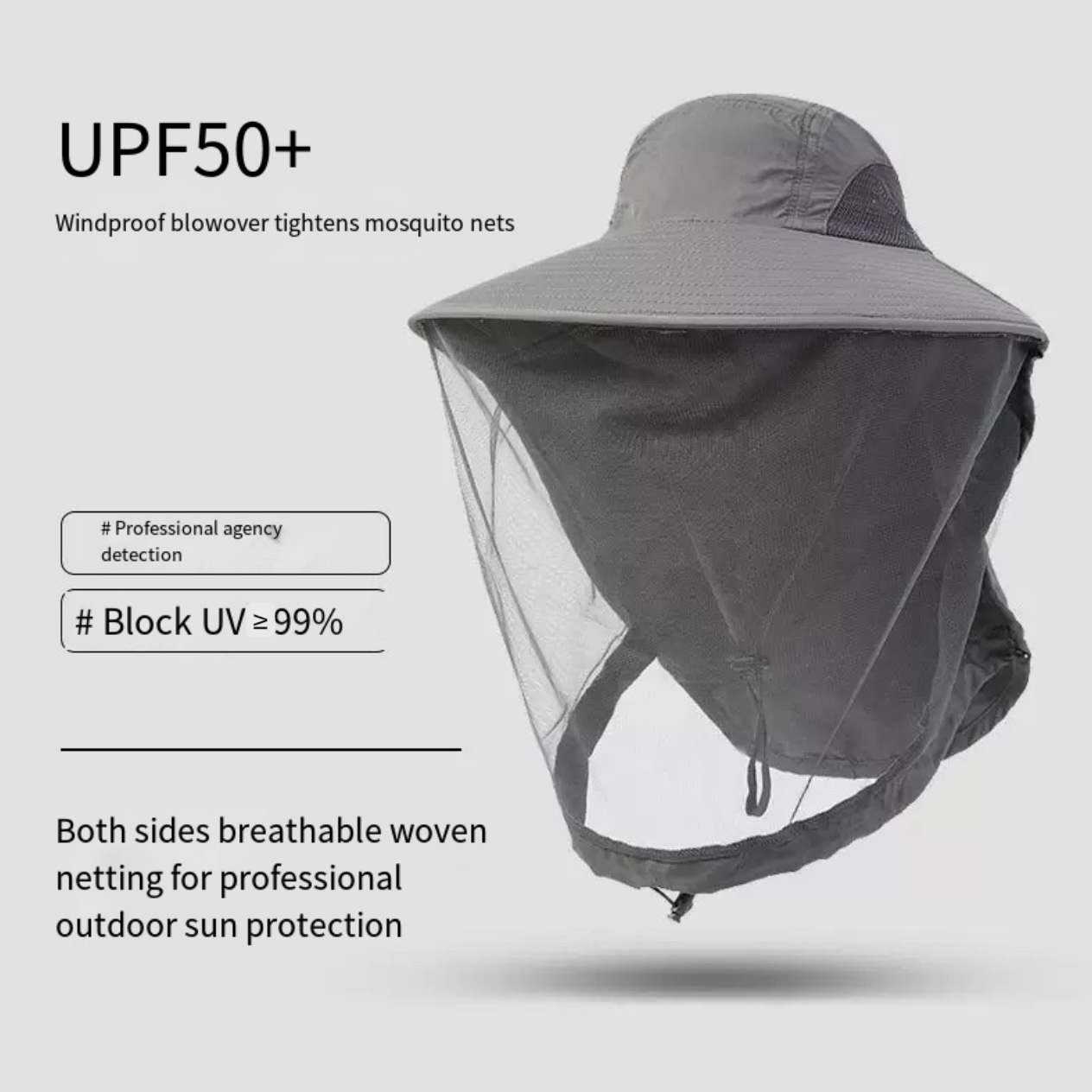 LITEGUEST Mosquito-Proof Fishing Hat – Full Coverage & UPF50+