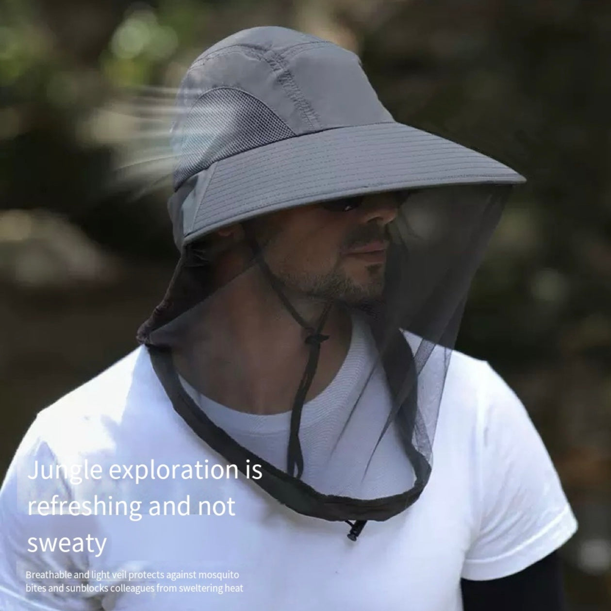 LITEGUEST Mosquito-Proof Fishing Hat – Full Coverage & UPF50+