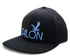 Flat Brim Hat - Black/Blue/White