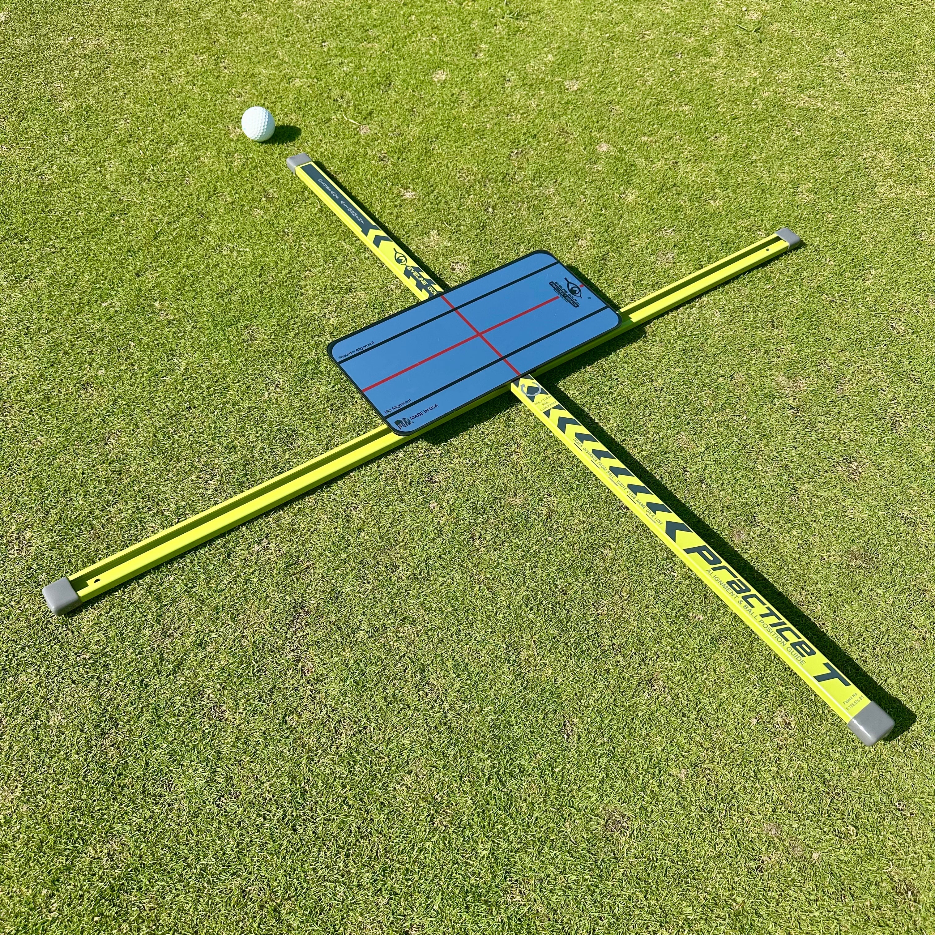 Practice-T Alignment & Ball Position Guide (Green)