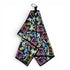 Miami Slice Golf Towel | Premium Double-Sided Microfiber | Heavy-Duty Magnetic Towel with Carabiner Clip | 24 x 16 in