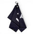 Novelty Black Golf Towel | Premium Double-Sided Microfiber | Heavy-Duty Magnetic Towel with Carabiner Clip | 24 x 16 in