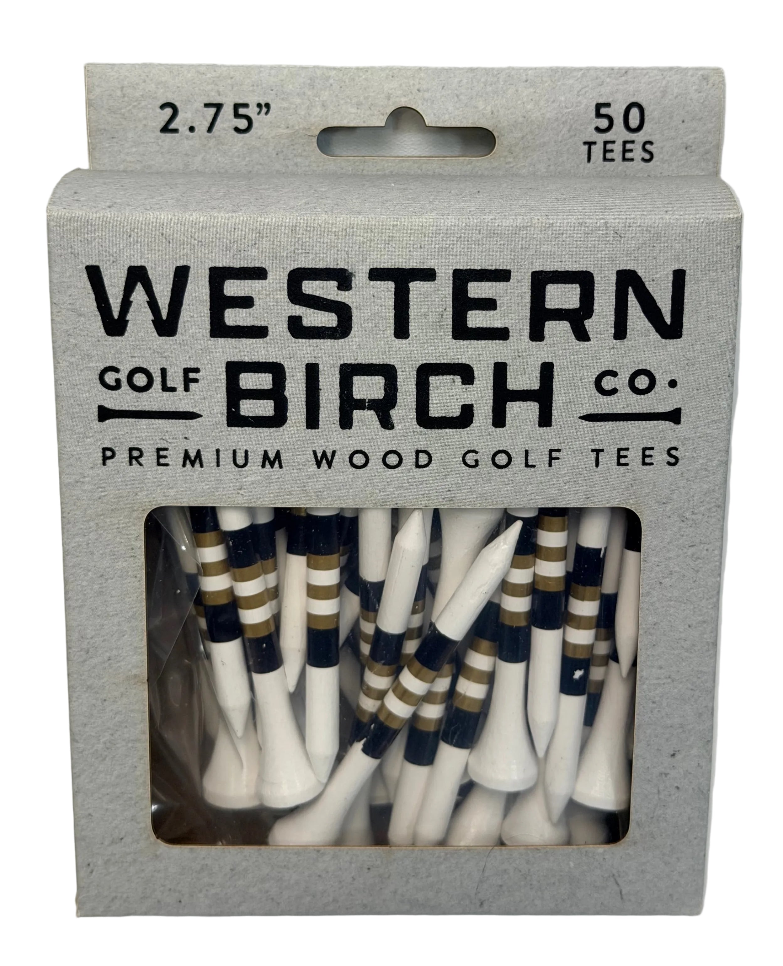 Miura NEW Western Birch Premium Wood Golf Tees 2.75" 50 Pack Branded
