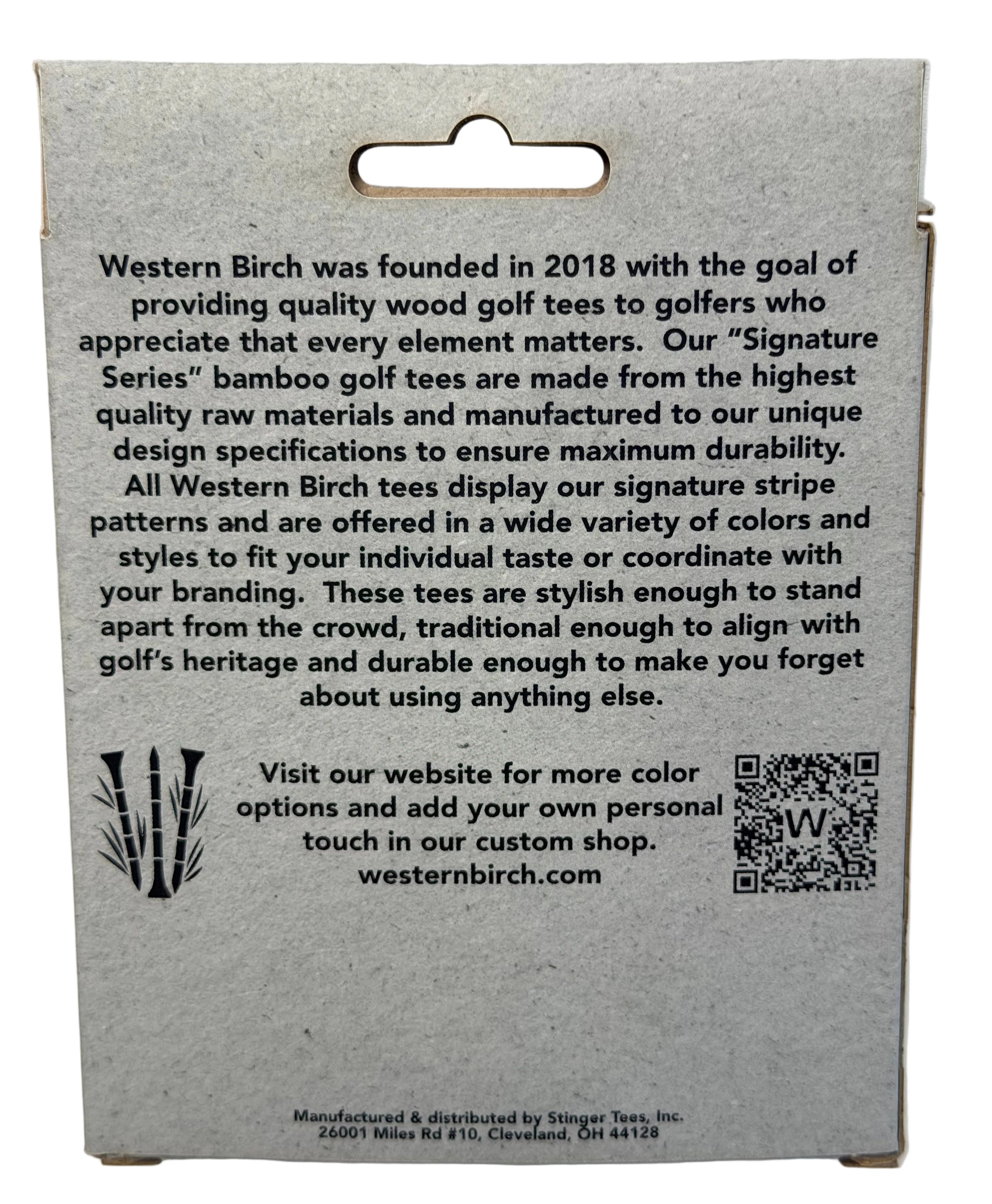 Miura NEW Western Birch Premium Wood Golf Tees 2.75" 50 Pack Branded
